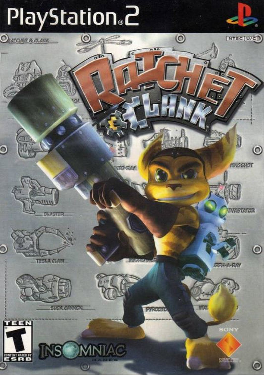 Ratchet & Clank (Sony PlayStation 2, 2002) Video Game Disc Near Mint Memory Slot