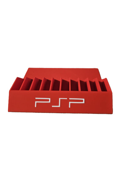 Sony PSP Game Display Stand Radiant Red Letter Holder Rack Storage UMD 2000 3000