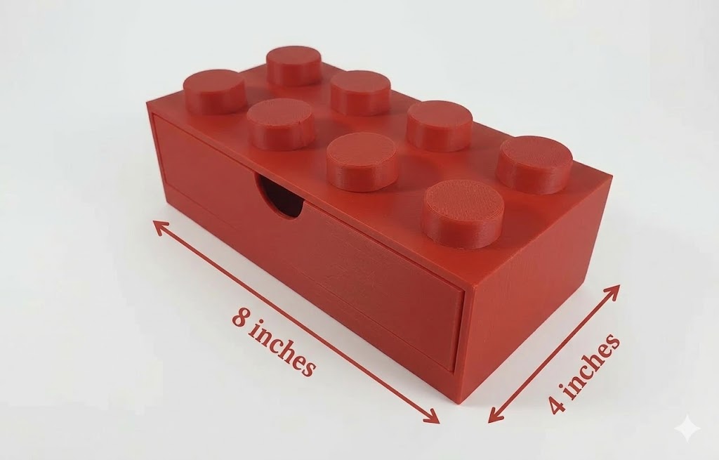 Kids Stackable Storage Box Office Organizer Home Decor Desktop Toy 8 Studs Home School Teacher School Children Adult Storage