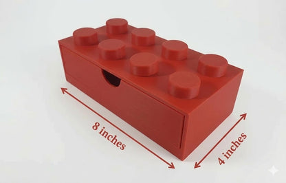 Kids Stackable Storage Box Office Organizer Home Decor Desktop Toy 8 Studs Home School Teacher School Children Adult Storage