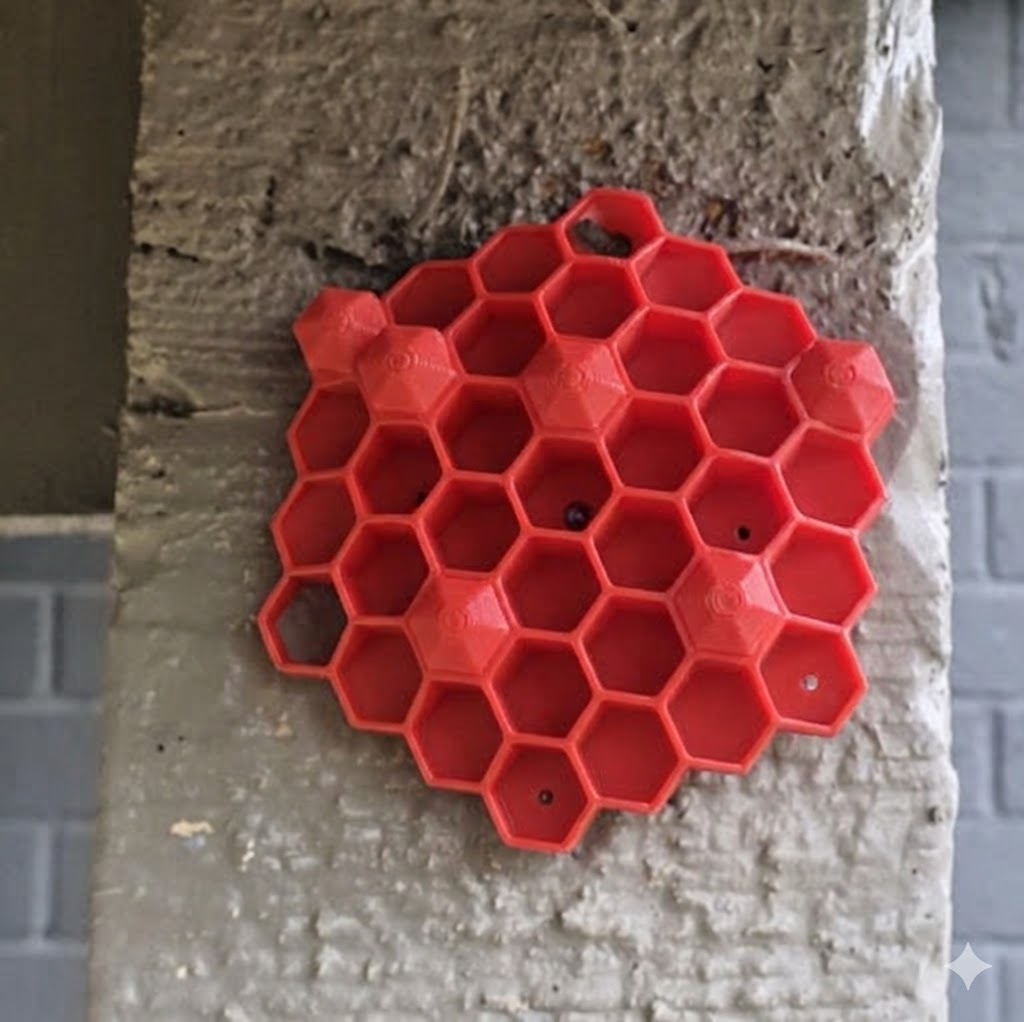 Chemical Free Wasp Nest Decoy Hornet Deterrent 3D Print Customizable Pack of 10 Red