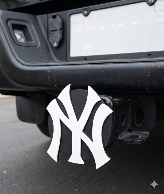 New York Yankees Baseball Trailer Hitch Receiver Cover Tow Towing Plug Cap 2"