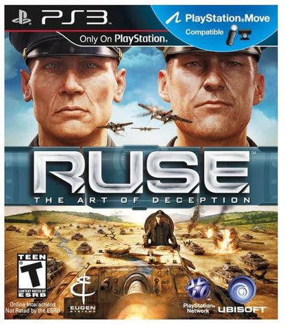 PS3 R.U.S.E. Game Disc and Case Ubisoft EyeToy Compatible RTS War Tested Works