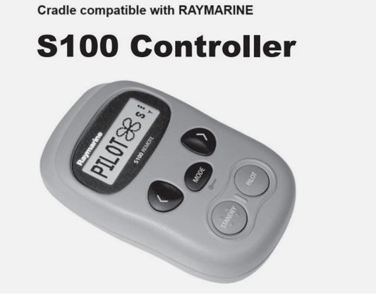 Raymarine S100 Remote Cradle Black : Original Replacement Secure Charging Dock Mount Holder for S100 Wireless SeaTalk Autopilot Remote Control Boats