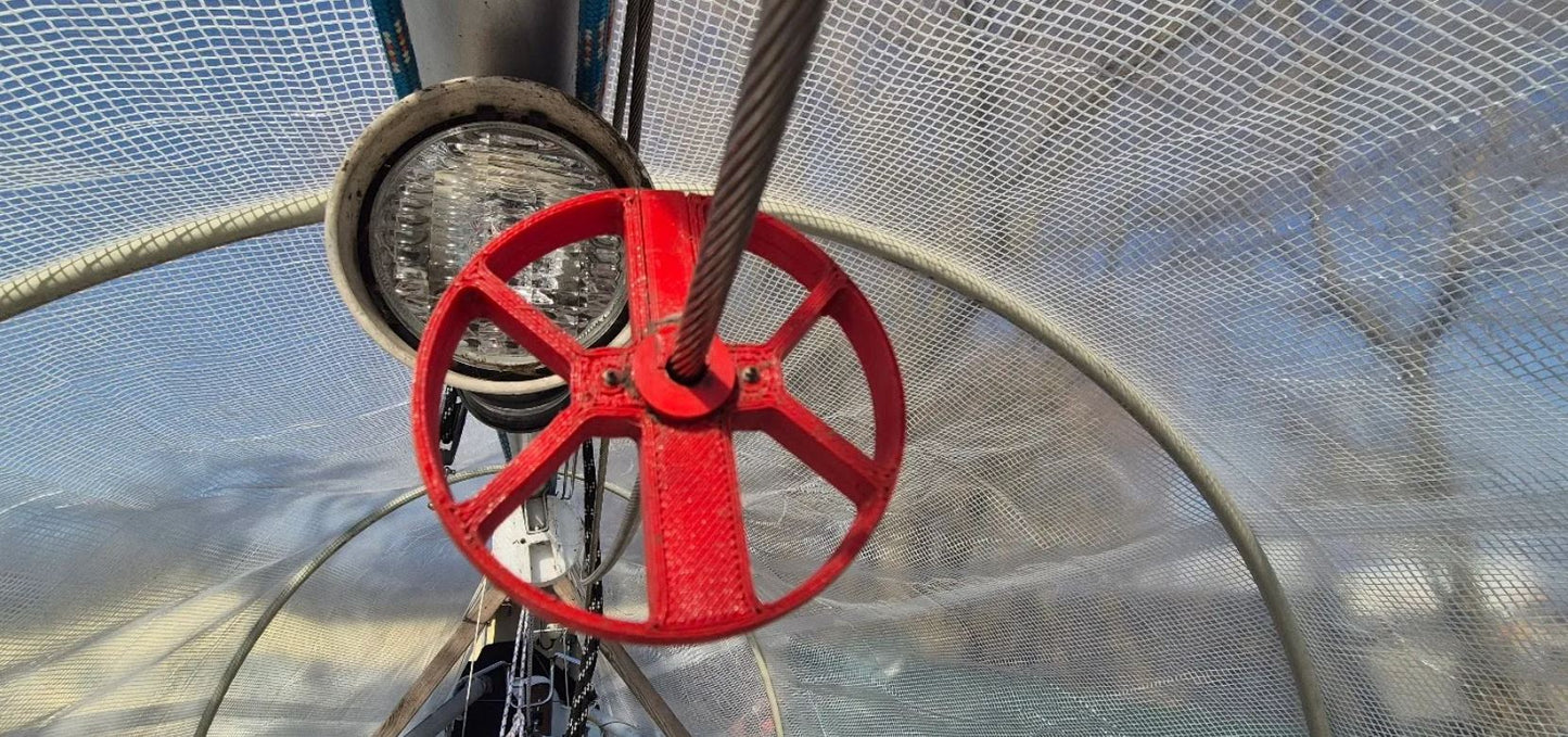 Sail Chafe Protector Rollers - Durable UV-Resistant Snap-On Guard Rail and Shroud Rollers Ease Genoa Over Lifelines, Stop Snags and Chafe
