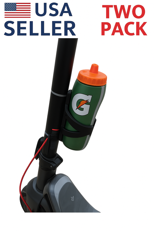 2 Bicycle Water Bottle Holder Mount Rack Bike Cycling Scooter Drink Cup Cage