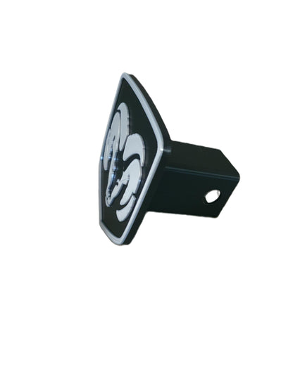 Shiny Silver Dodge Ram Cover Plug Cap Tow Hitch Truck Trailer Towing 2" Receiver