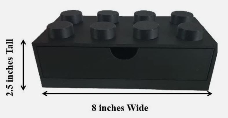 Drawer Organizer, Desktop Storage Box, Office Caddy for Pens, Notes and Home Use - Multi-Compartment Bin for Desk, Vanity and Drawer Storage Stackable