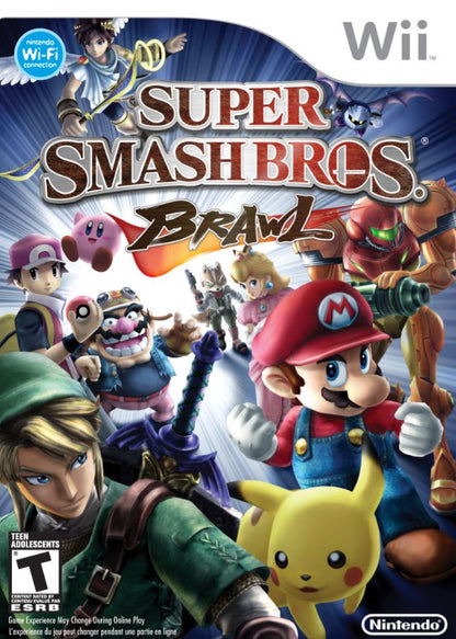 Super Smash Bros. Brawl (Nintendo Wii, 2008) Complete Disc Good