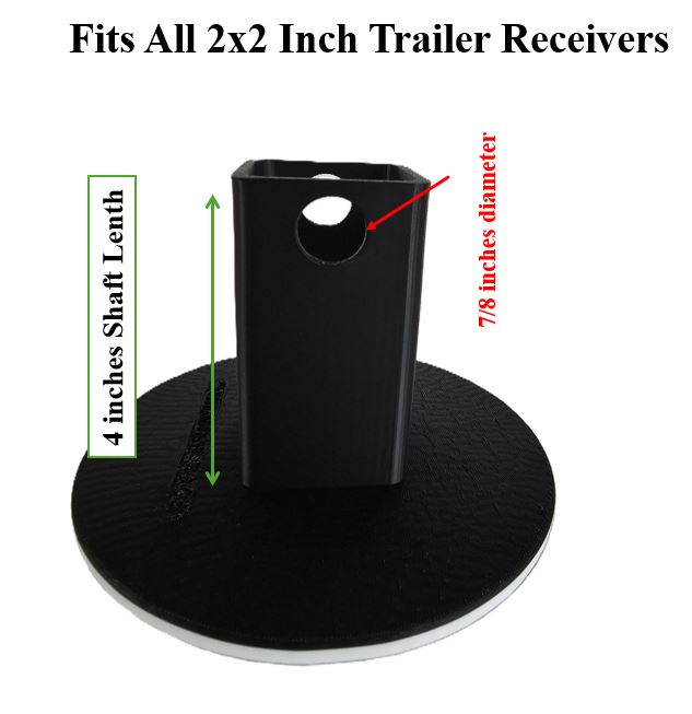Soccer Ball Trailer Hitch Cover for 2 Inch Receiver - Durable Rubber Hitch Plug for Truck SUV & Van | Fun Soccer Gift Weatherproof Tow Cover