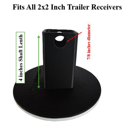 Soccer Ball Trailer Hitch Cover for 2 Inch Receiver - Durable Rubber Hitch Plug for Truck SUV & Van | Fun Soccer Gift Weatherproof Tow Cover