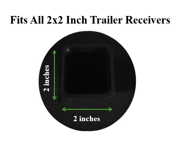 Soccer Ball Trailer Hitch Cover for 2 Inch Receiver - Durable Rubber Hitch Plug for Truck SUV & Van | Fun Soccer Gift Weatherproof Tow Cover