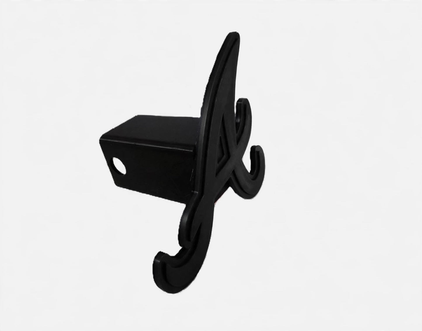 Black Atlanta Braves Baseball Trailer Hitch Receiver Cover Plug Cap 2x2" Receiver