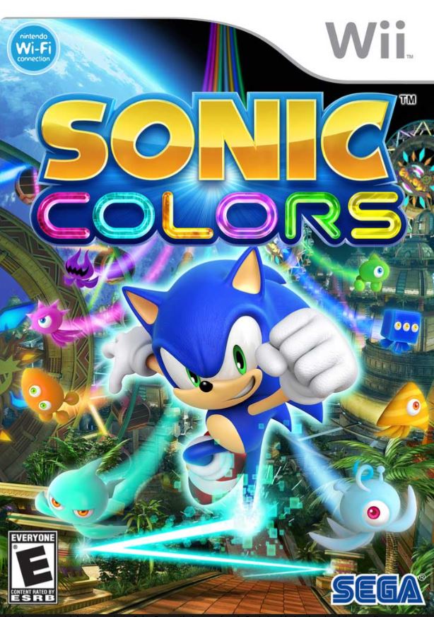 Sonic Colors (Nintendo Wii, 2010) Videogame Disc Tested Very Good
