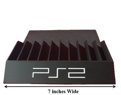 PlayStation Holder Videogames DVD Storage Display Gameroom Shelf PS2 PS3 PS4 PS5