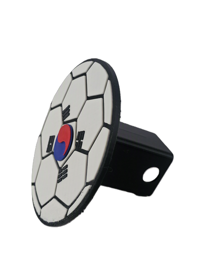 South Korea Trailer Hitch Cover - FIFA Football Soccer Taegeuk Warriors | Korea Futbol Fan Hitch Plug 2 Inch Receiver for World Cup Matchday