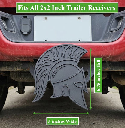 Spartan Helmet Trailer Hitch Cover Plug Cap Greek Warrior Truck SUV Receiver 2 Inch Decor