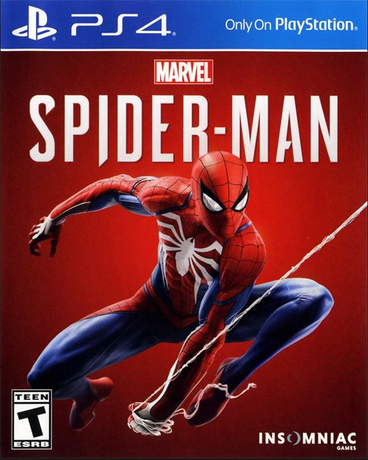 Marvel's Spider-Man (PlayStation 4, 2018) Complete Reversible Cover Disc Good