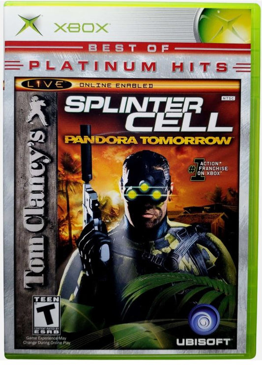 Splinter Cell Pandora Tomorrow (Microsoft Xbox, 2004) Videogame Disc Near Mint