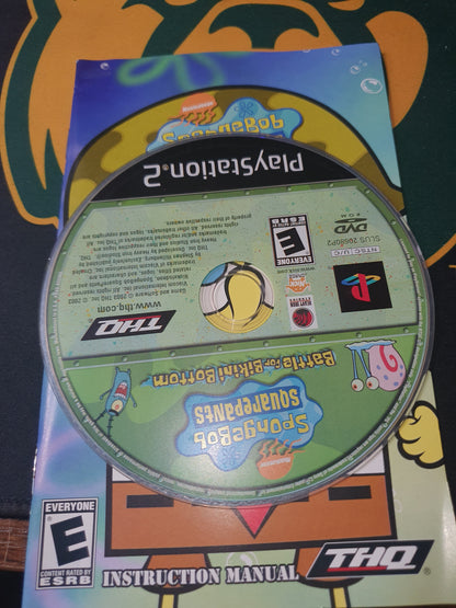 spongebob battle for binkini bottom playstation 2 black label disc