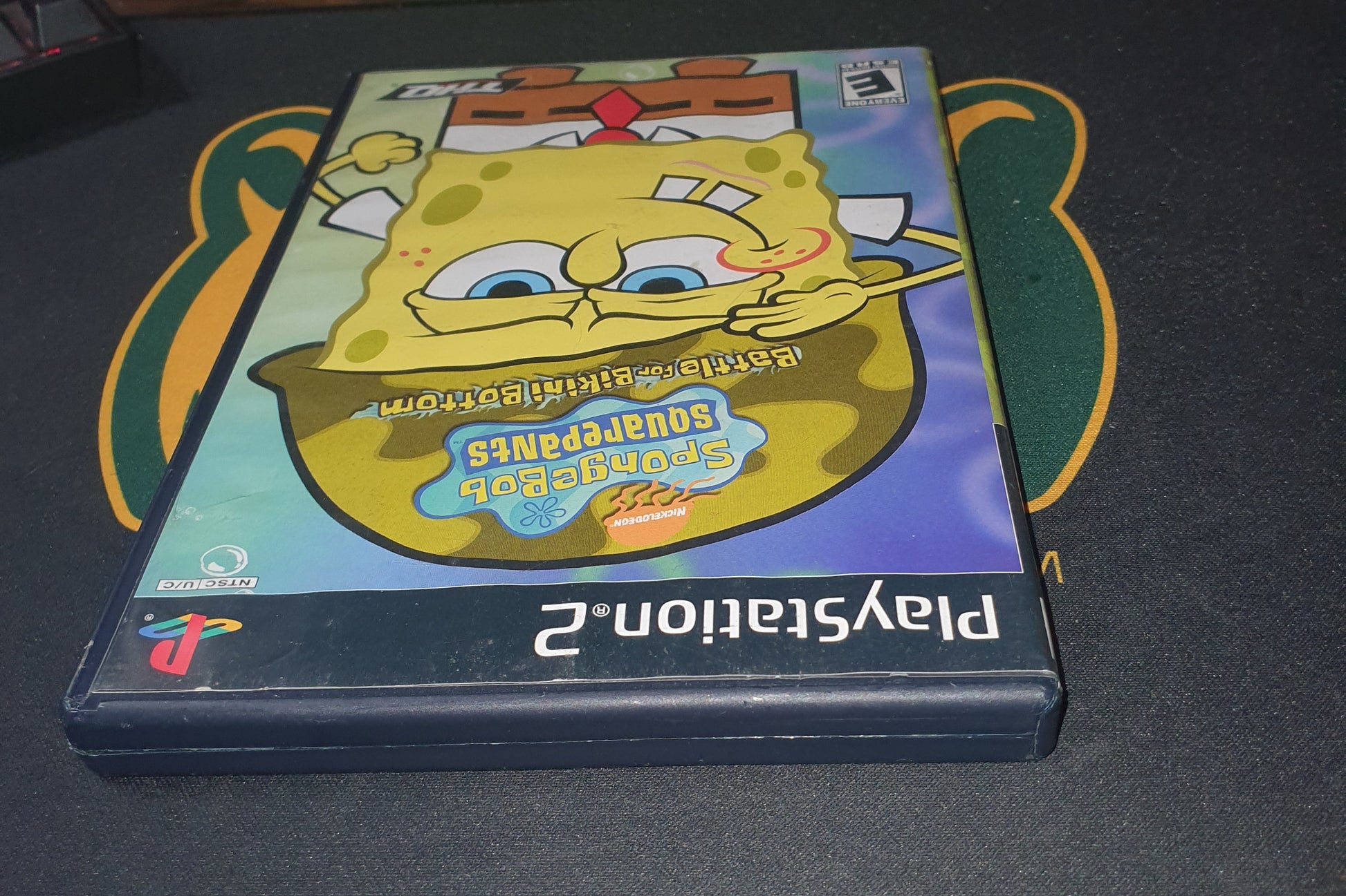 spongebob battle for binkini bottom playstation 2 black label game case
