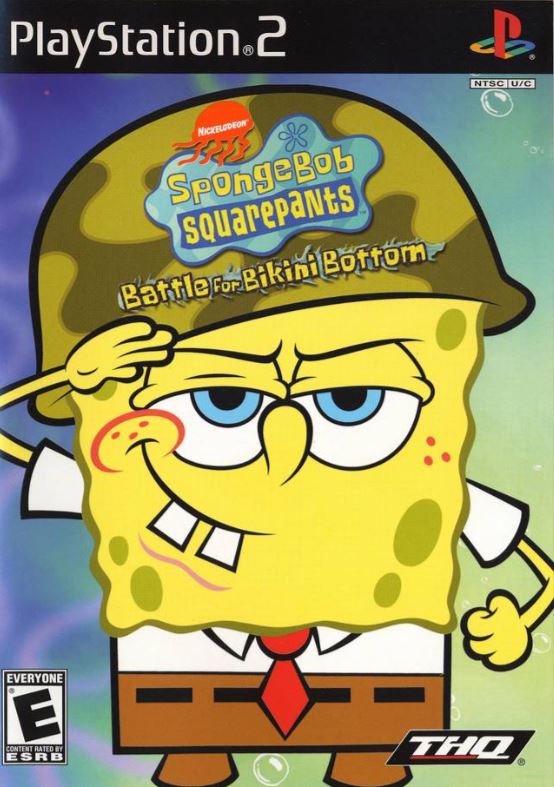 spongebob battle for bikini bottom sony playstation 2 cover