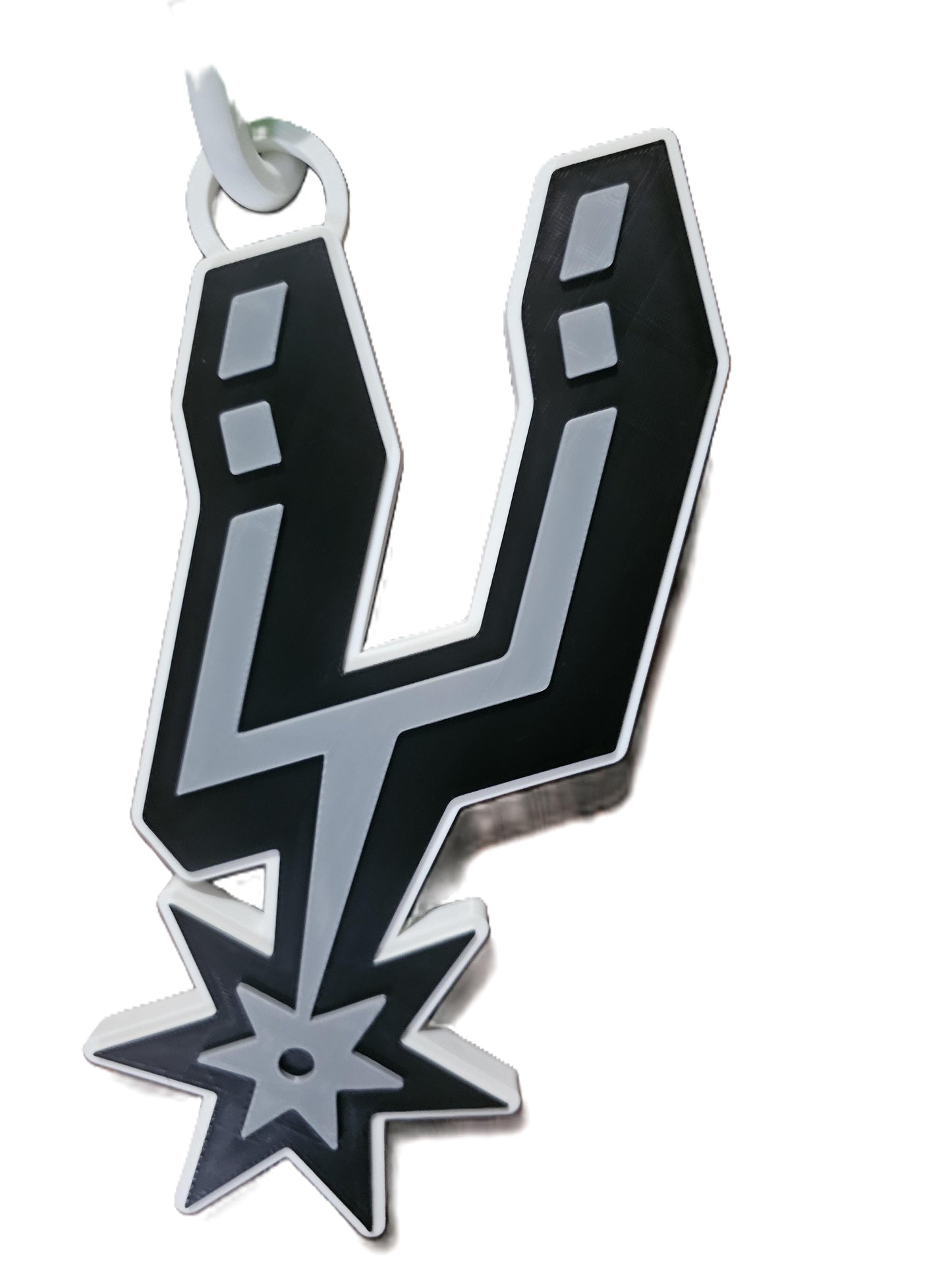 San Antonio Spurs Basketball Playoff Hype Chain – 8" Pendant 32" Chain NBA Fan Necklace for Spurs Nation