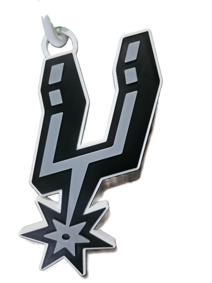 San Antonio Spurs Basketball Playoff Hype Chain – 8" Pendant 32" Chain NBA Fan Necklace for Spurs Nation