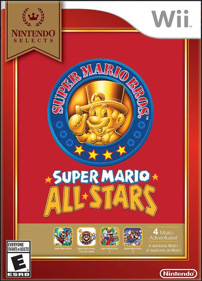 SUPER MARIO All-STARS Nintendo Selects Wii Game in Case Tested Complete CIB NM