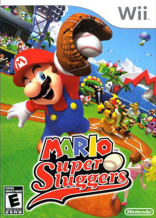Mario Super Sluggers (Nintendo Wii, 2008) Video Game Disc Near Mint Clean Tested