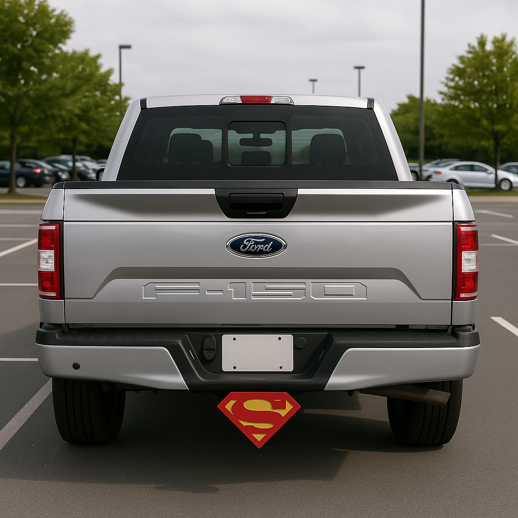 Superman Cover Plug Cap Tow Hitch Fits 2" Receivers Truck SUV Easy Install