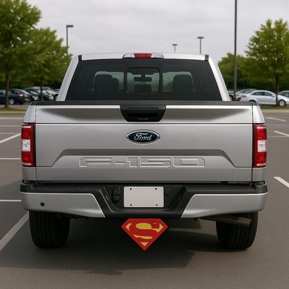 Superman Cover Plug Cap Tow Hitch Fits 2" Receivers Truck SUV Easy Install