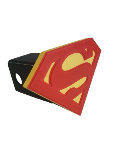Superman Cover Plug Cap Tow Hitch Fits 2" Receivers Truck SUV Easy Install