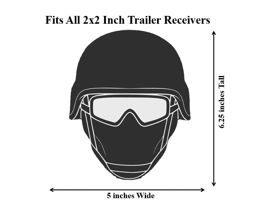 Tactical Military Soldier Trailer Hitch Receiver Cover Towing Plug Cap Decor Truck SUV Army Marine Veteran Gift Durable Outdoor Accessory
