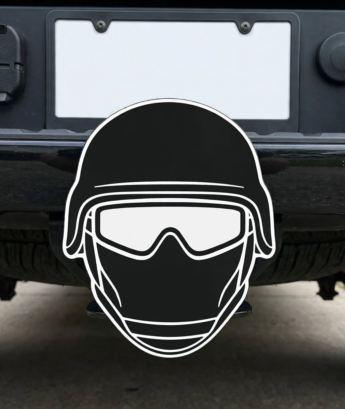 Tactical Military Soldier Trailer Hitch Receiver Cover Towing Plug Cap Decor Truck SUV Army Marine Veteran Gift Durable Outdoor Accessory