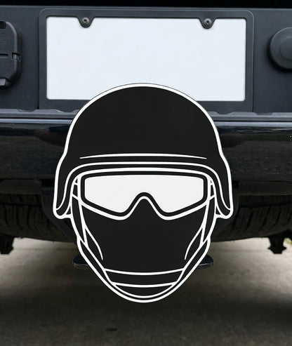 Tactical Military Soldier Trailer Hitch Receiver Cover Towing Plug Cap Decor Truck SUV Army Marine Veteran Gift Durable Outdoor Accessory