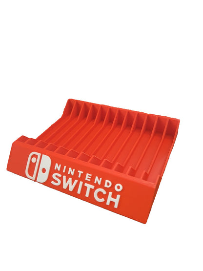 Neon Red Nintendo Switch Game Case Holder Organizer Display Wholesale Lot of 5 Gameroom Storage Gamer Streamer B2B