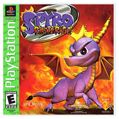 Spyro Ripto's Rage Greatest Hits Sony PlayStation 1 PS1 1999 Y2K Retro Classic Platformer - Insomniac Games - Tested Works - Y2K Era