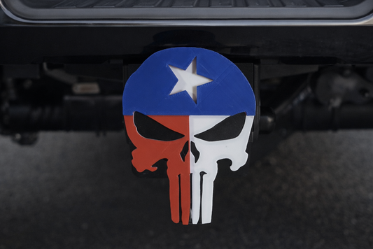 Vehicles with a Punisher symbol on a black background