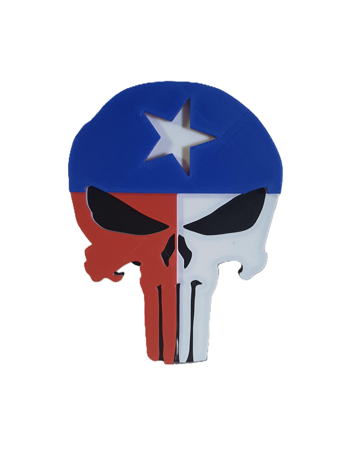 New Texas Flag Skull Bones Cover Plug Cap Tow Hitch Trailer Ford Dodge Ram Chevy