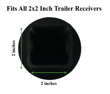 Trailer Hitch Cover 2 Inch - Black Texas State Silhouette Tow Plug Cover For Truck SUV - Lone Star Pride Automotive Decor Accessory Gift Set