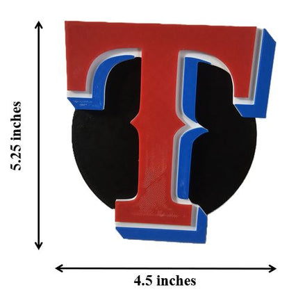 Texas Rangers Baseball Trailer Hitch Receiver Cover Plug Cap 2x2" Receiver Ford Dodge Jeep Ram Chevy Honda Nissan Toyota Vehicles Suv Trucks