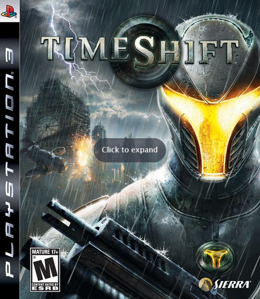 TimeShift Sony Playstation 3 PS3 (Multiplayer, 2007 First-Person Shooter)
