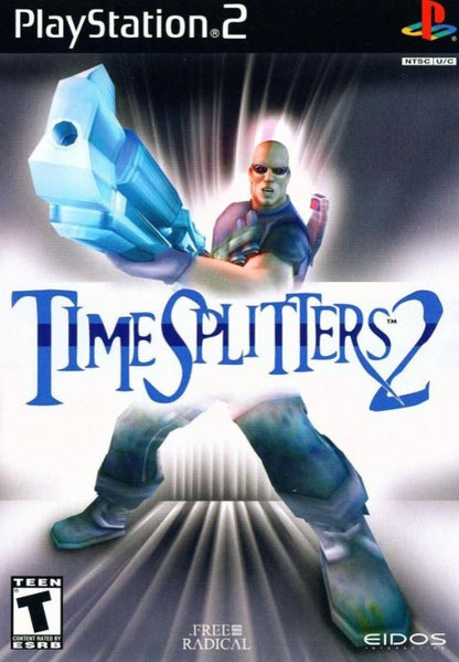 TimeSplitters 2 Sony PlayStation 2 PS2 2002 Game Disc Good Tested Works - Classic FPS Shooter - Free Radical Design Eidos