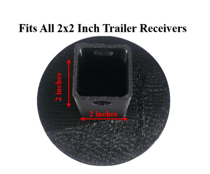 Toyota Emblem Trailer Hitch Receiver Cover Plug 2" Receiver Truck Tundra RAV4 Black