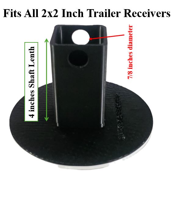 Toyota Emblem Trailer Hitch Receiver Cover Plug 2" Receiver Truck Tundra RAV4 Black