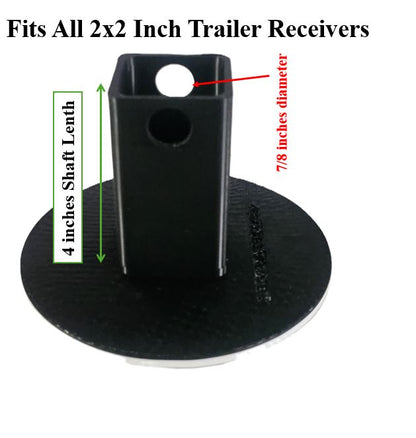 Toyota Emblem Trailer Hitch Receiver Cover Plug 2" Receiver Truck Tundra RAV4 Black