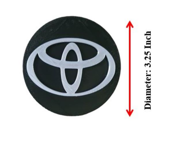 Silver Toyota Truck Trailer Hitch Receiver Cover Plug Cap 2x2" Receiver Slip On