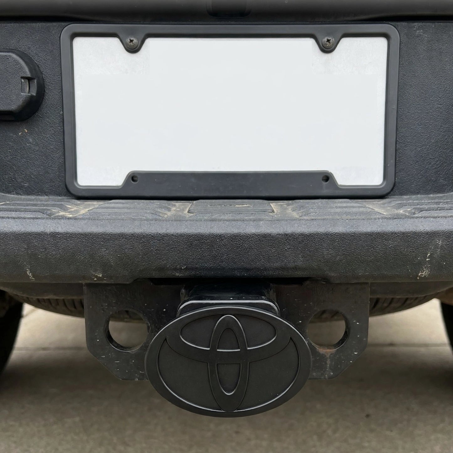 Toyota Emblem Trailer Hitch Receiver Cover Plug 2" Receiver Truck Tundra RAV4 Black