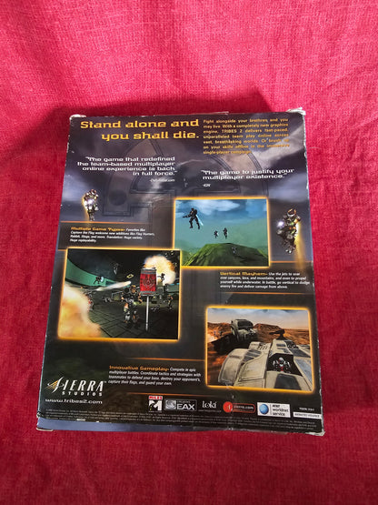 Tribes 2 PC CD ROM Game BIG BOX Dynamix Sierra Studios Complete 2001 Vintage Gaming Y2K Videogames